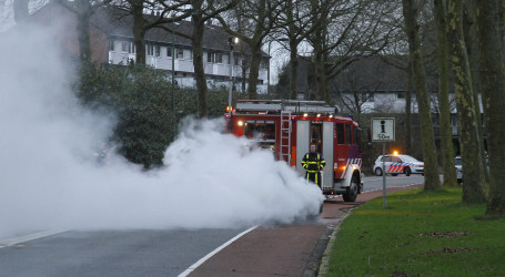 Auto uitgebrand op de Galileilaan in Dordrecht